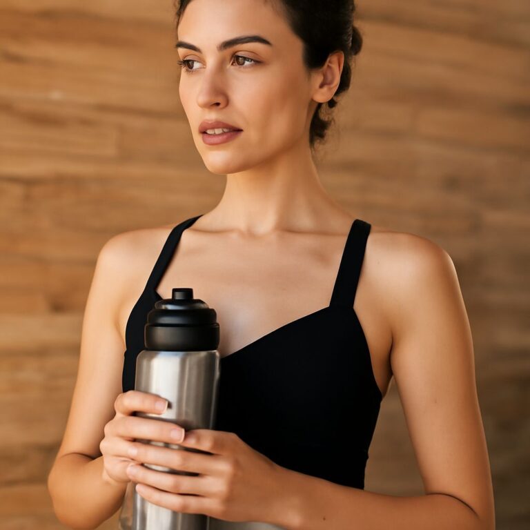 Water yoga session with aqua yoga techniques and pool yoga exercises