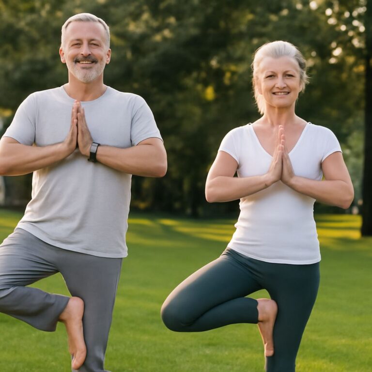 Tree yoga with yoga intentions and yoga backpack