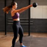 Kettlebell swing alternative with yoga swing poses and aerial yoga poses