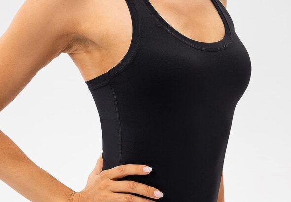 yoga tank top and vytas yoga in practice