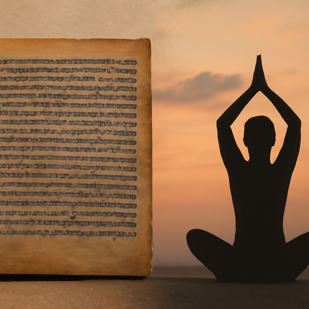 Sanskrit yoga and seaside yoga practices