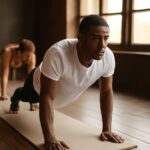 Yoga benefits for men with DIY yoga strap