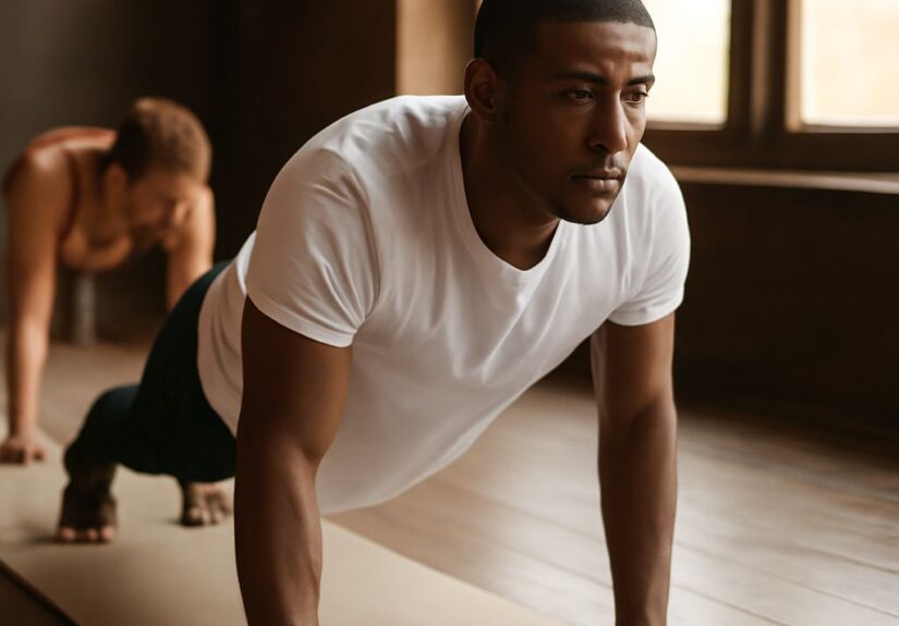 Yoga benefits for men with DIY yoga strap