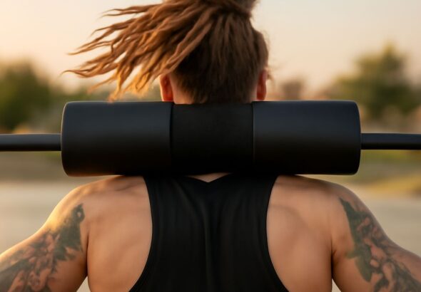 Barbell pad and fixed barbell use in strength training