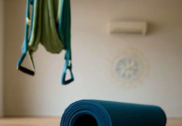 Explore yoga trapeze and trapeze yoga with aspects of deity yoga and yoga tease