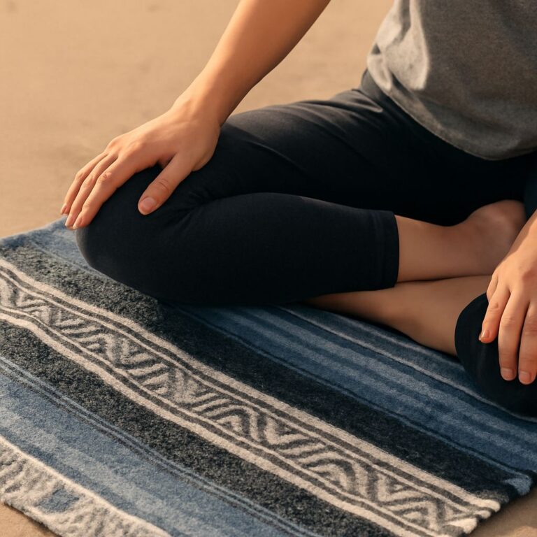 mexican yoga blankets used in caroline williams yoga and ashley galvin yoga