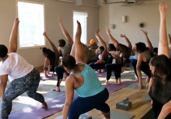 black girl yoga and black woman yoga community