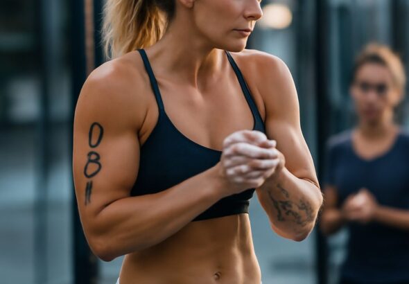 Hottest CrossFit women and girls using chalk