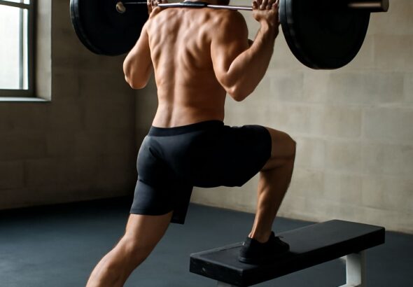 energy yoga and one leg barbell squat