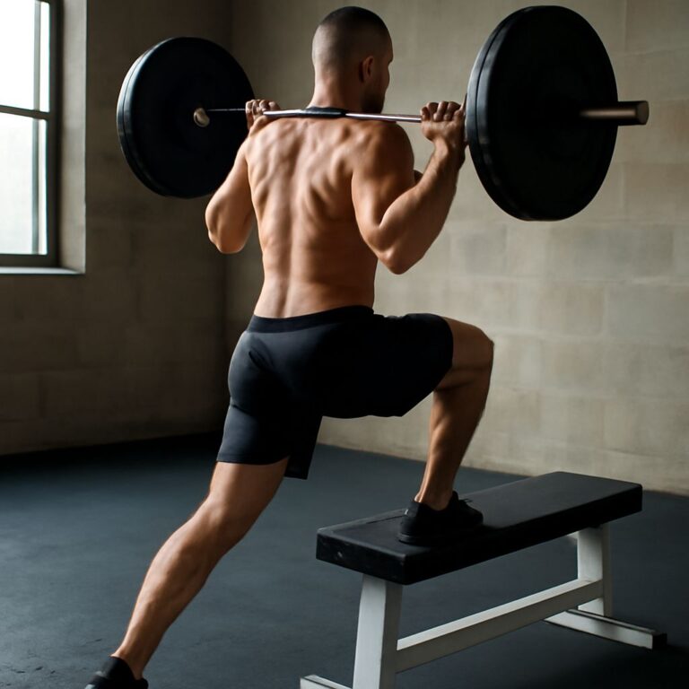 energy yoga and one leg barbell squat