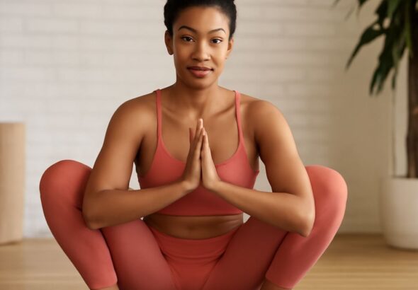 yoga hip stretches and yoga vibes