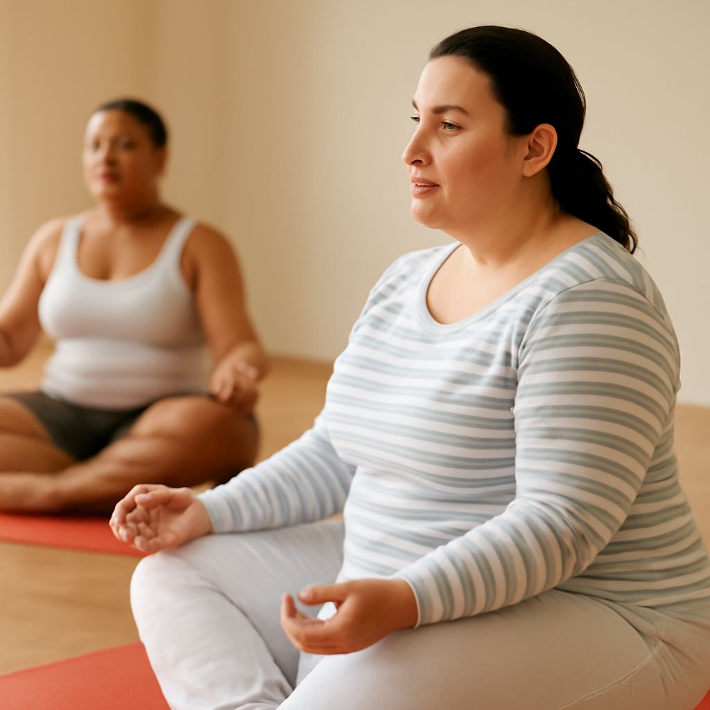 yoga for fat people practicing fat yoga