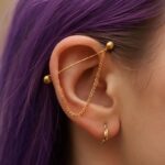 industrial barbell and barbell ear piercing