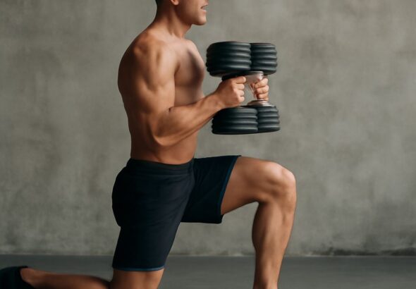 skull crushers barbell and turkish get up kettlebell
