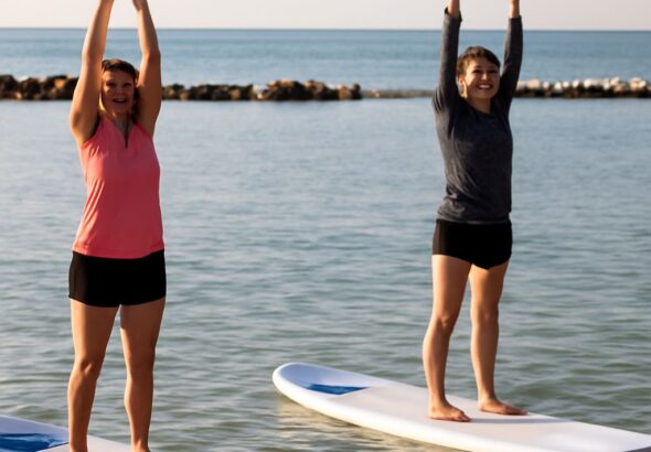 Great Lakes yoga with Baron Baptiste and mother daughter sessions