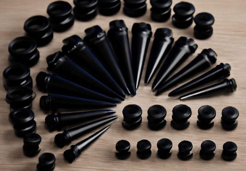 Yoga benefits with ear stretching and gauge kit