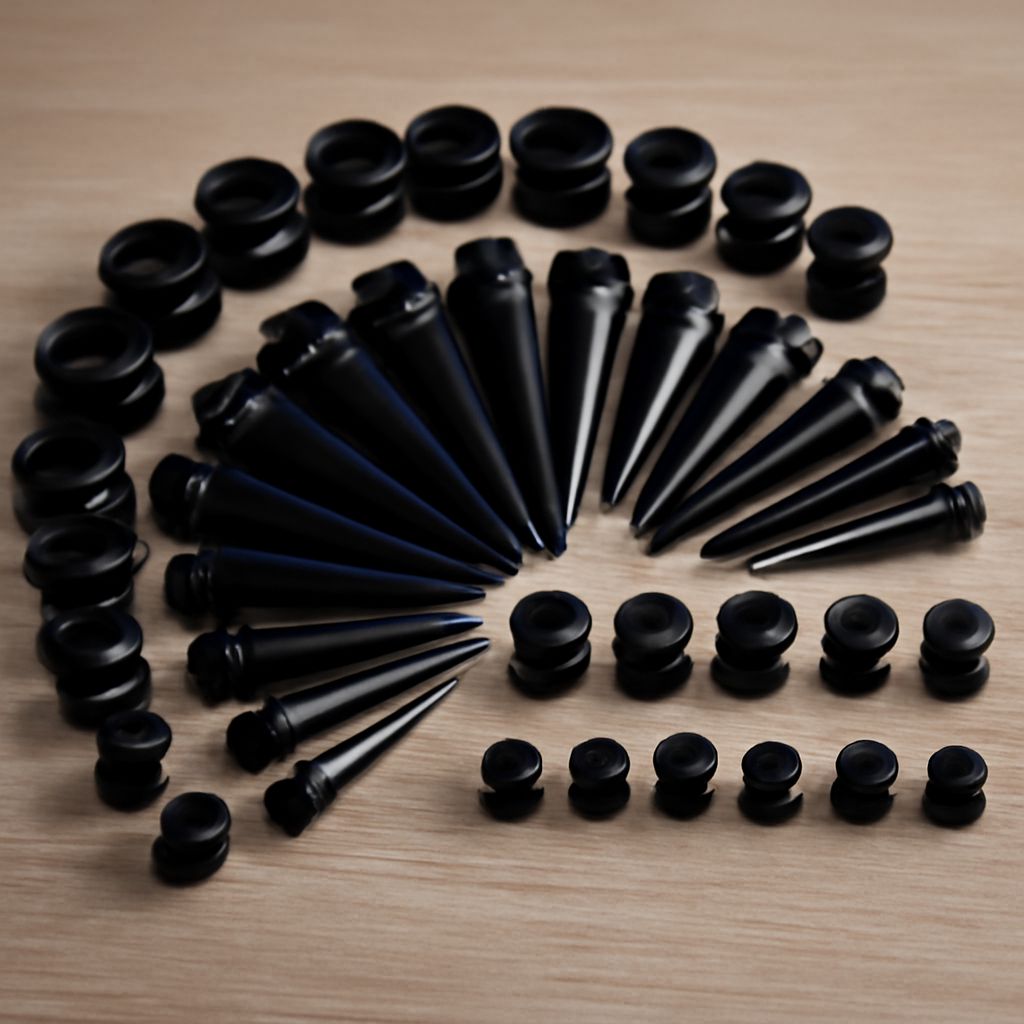 Yoga benefits with ear stretching and gauge kit