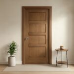 Solid core interior doors and solid core wood door