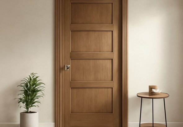 Solid core interior doors and solid core wood door