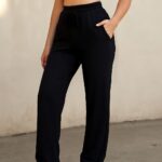 A variety of types of yoga pants